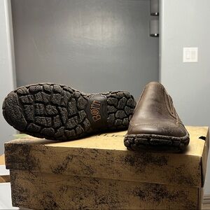 Born Men's Dark Brown Leather Axley shoes